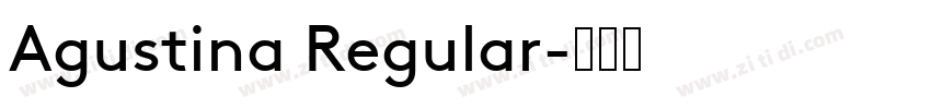 Agustina Regular字体转换